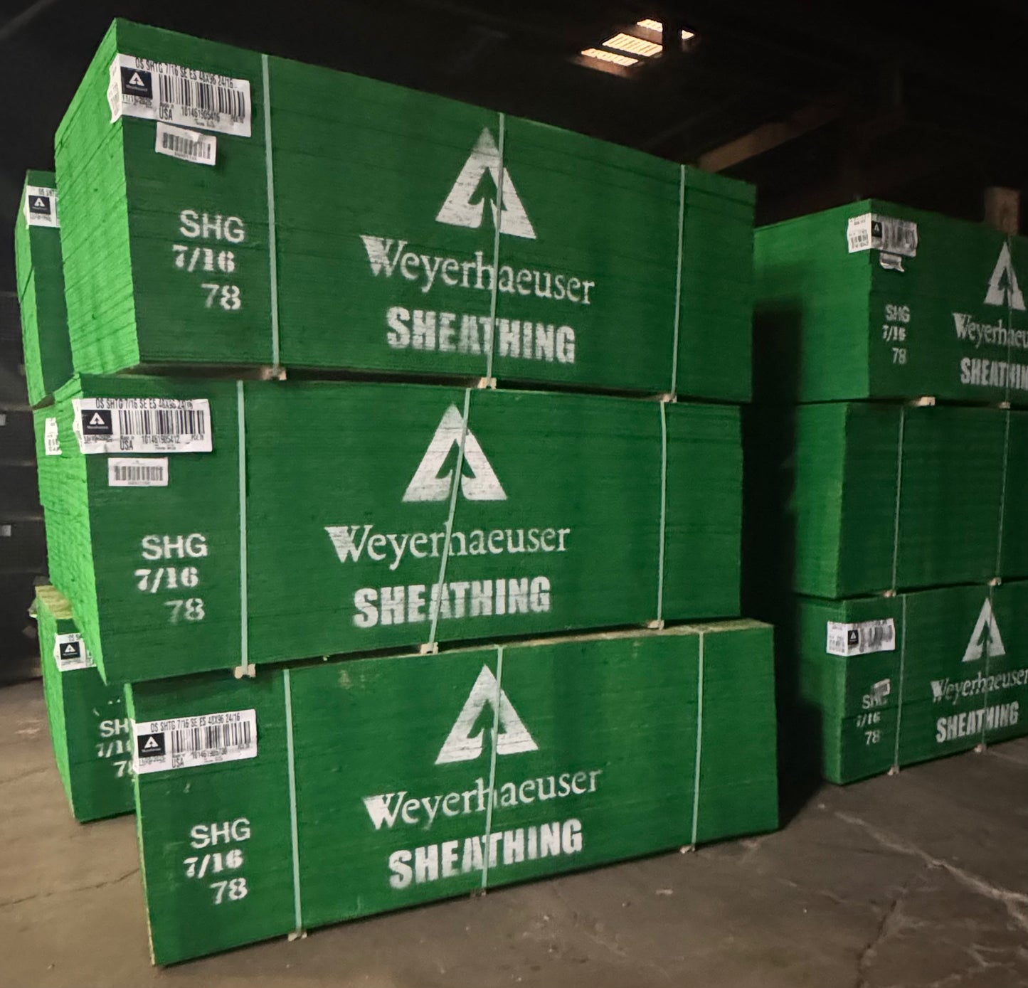 7/16" OSB 4'x8' Bundle -- 78 Pieces