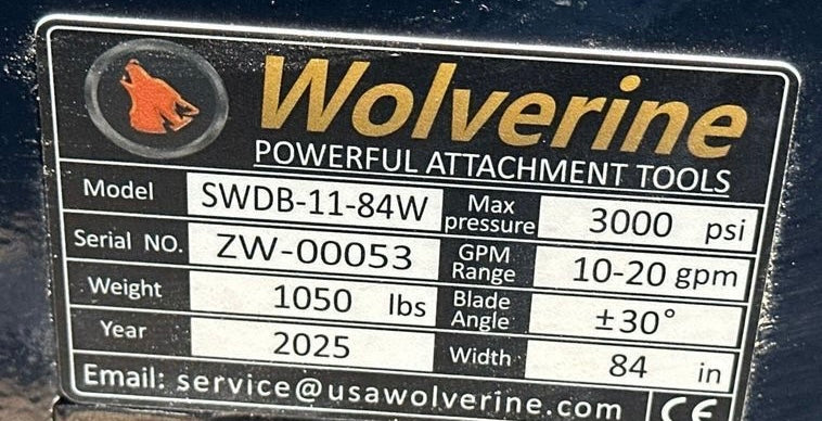 Wolverine - 6 Way Dozer Blade SWDB-11-84W