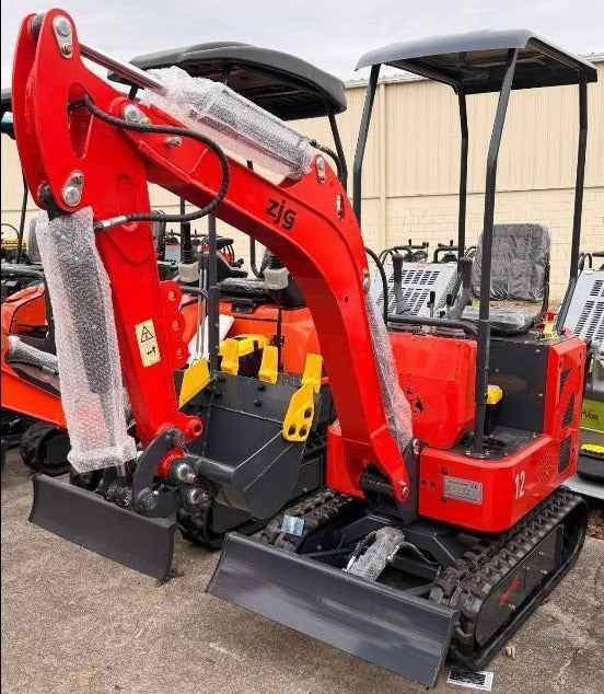 Mini Excavator ZJG-12 Orange