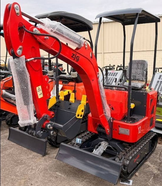 Mini Excavator ZJG-12 Orange