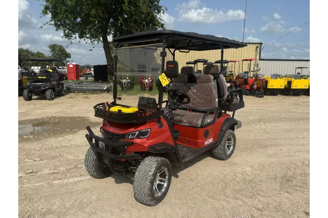 HQ80 4-Seat Golf Cart RED