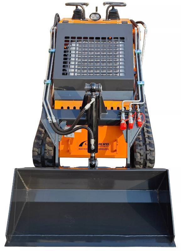 ARTEER 24Hp Compact Mini Skid Track Loader QB-480 w/ Double Hydraulic Pump w/ Three Valves