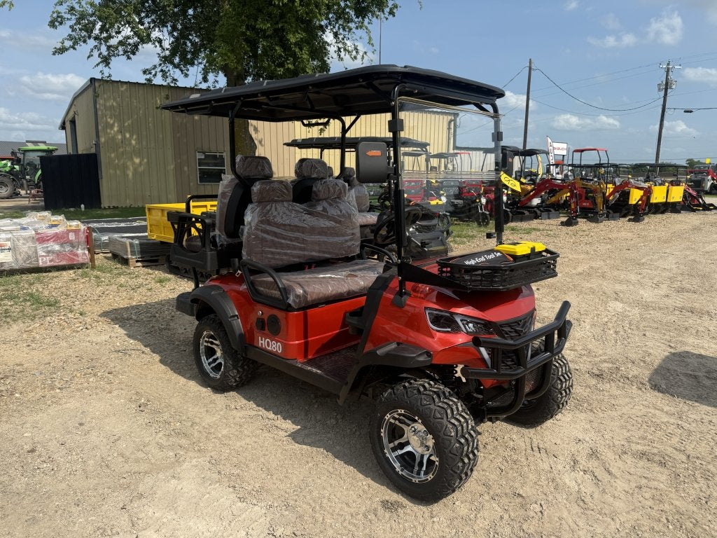 HQ80 4-Seat Golf Cart RED